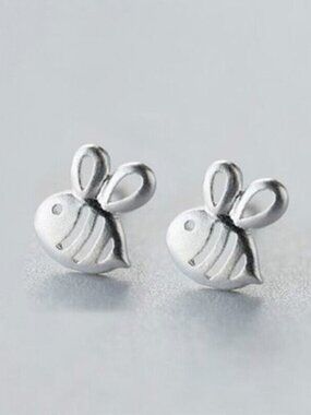 New 925 Silver Bumblebee Studs